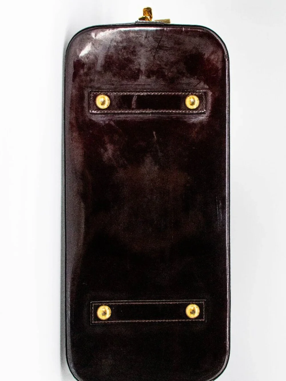LV Alma GM Amarante Vernis Satchel Bag